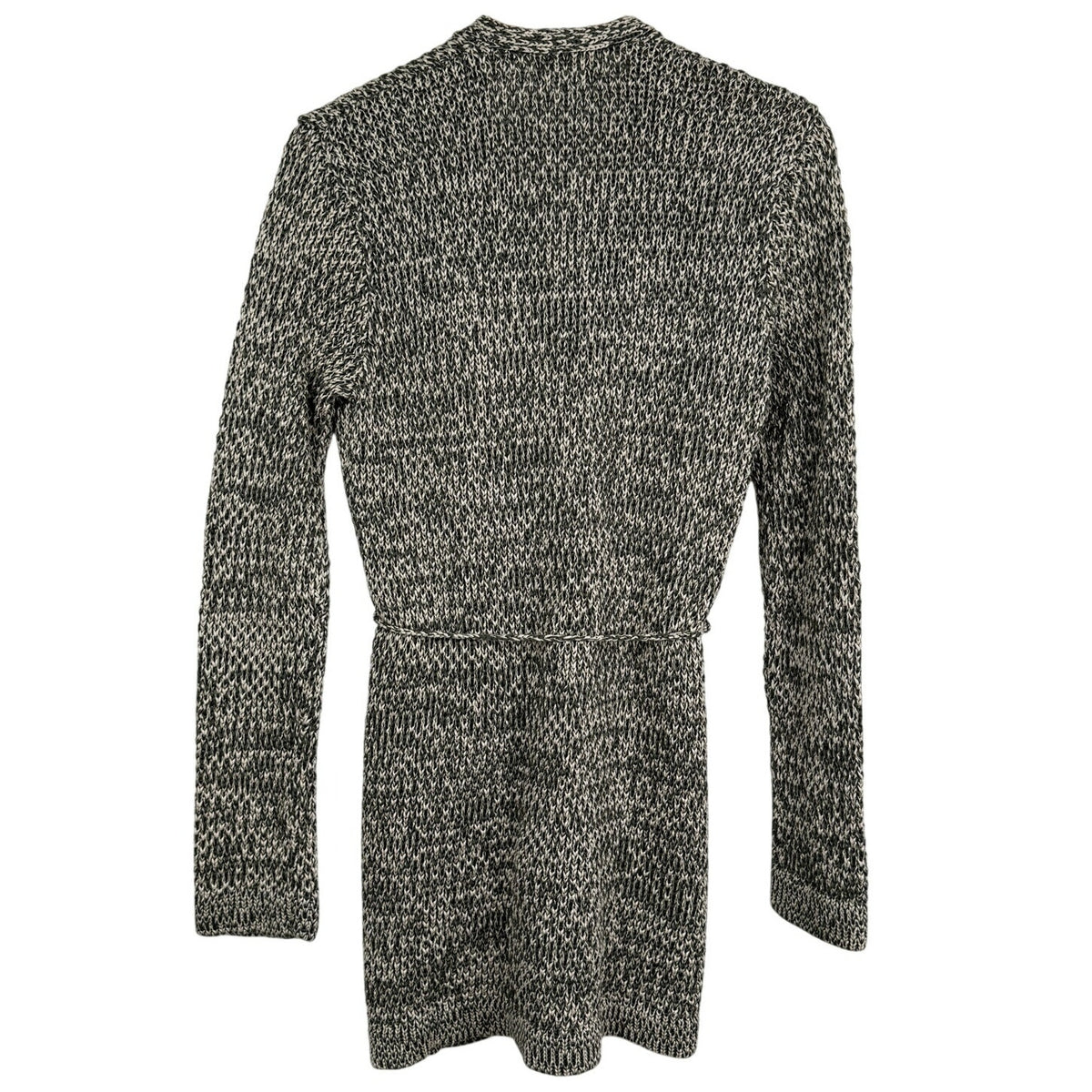 Jones New York Marled Cotton Belted Long Cardigan