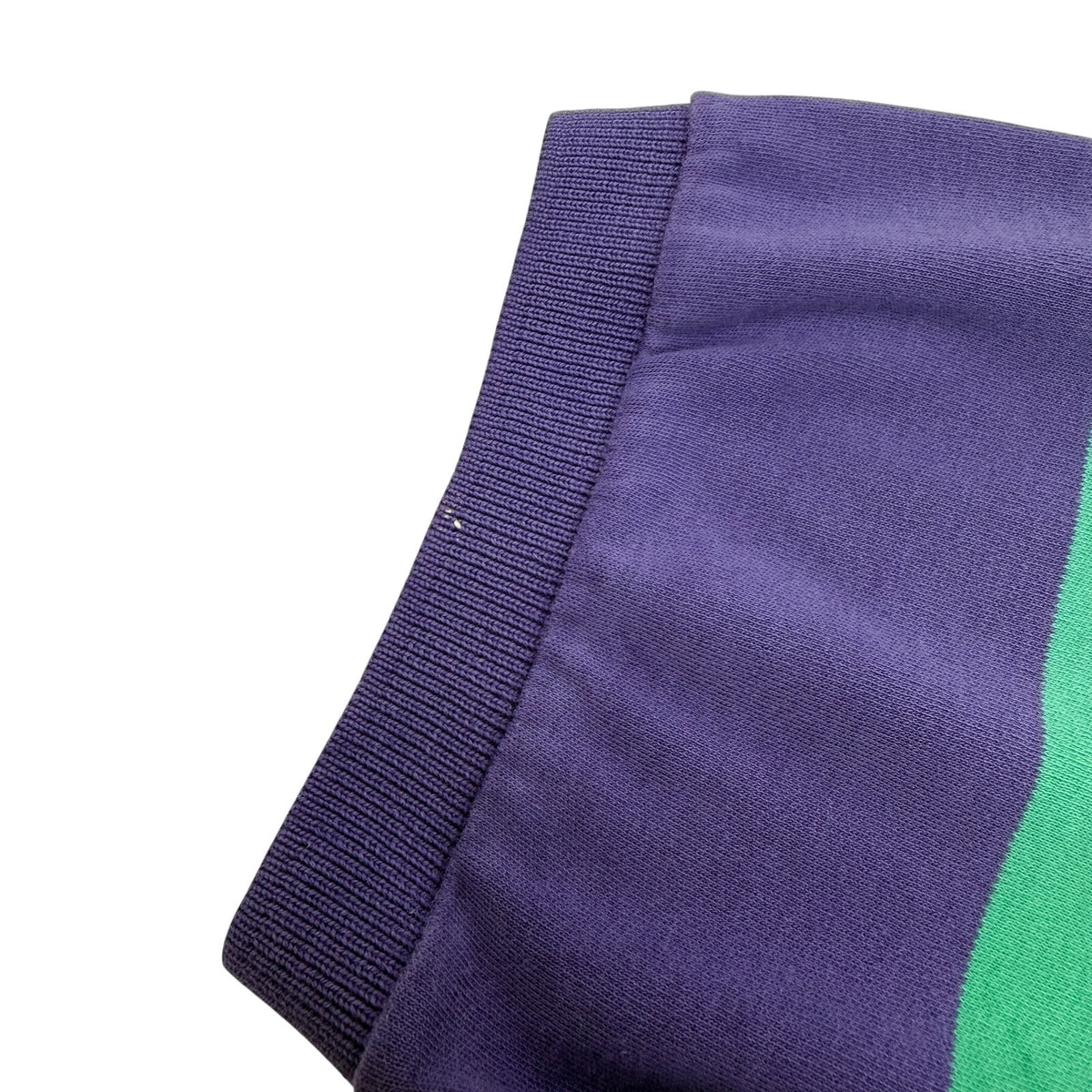 Vintage Polo Ralph Lauren Stripe Polo Shirt Purple Green Made in USA L