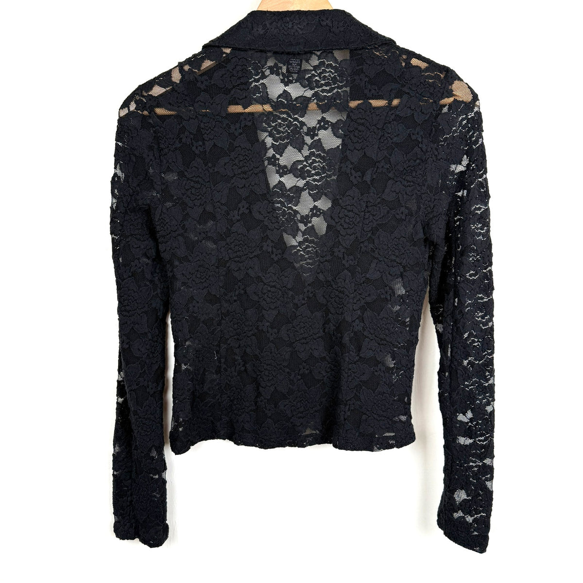INC International Concepts Black Lace Fitted Blazer