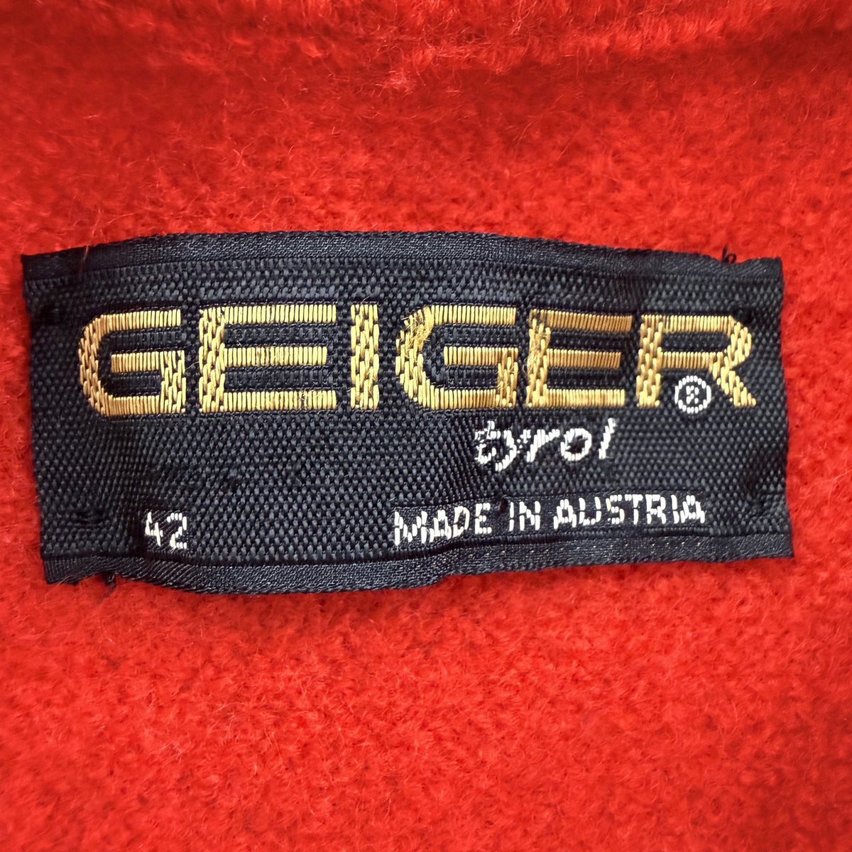 Geiger Austria Red Boiled Wool Jacket