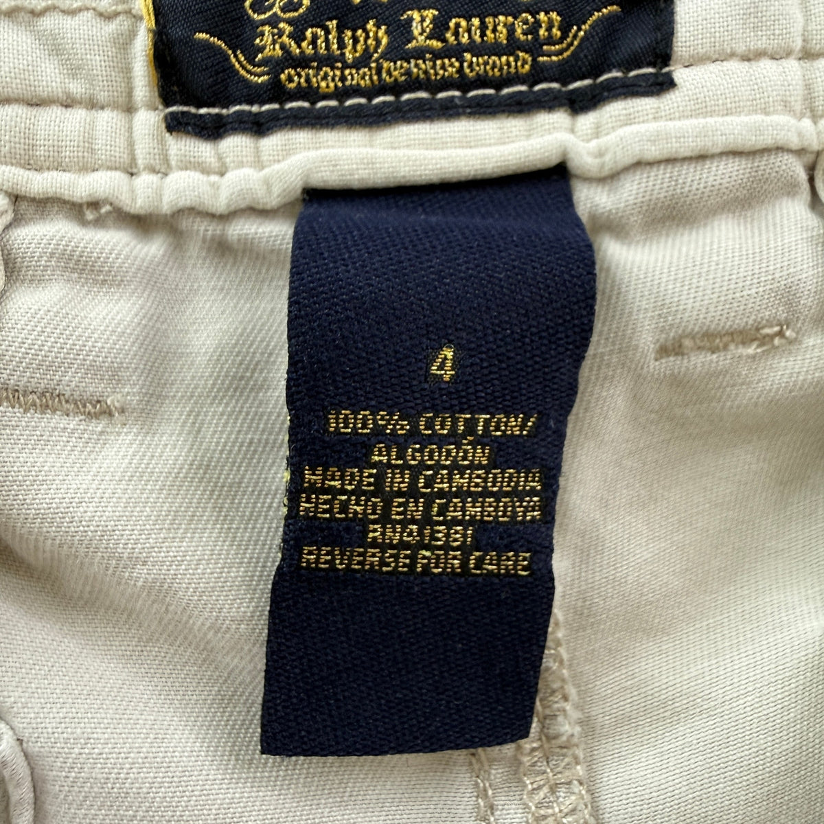 Polo Jeans Ralph Lauren Cargo Long Shorts Cotton Vintage Y2K Low Rise Utility 4