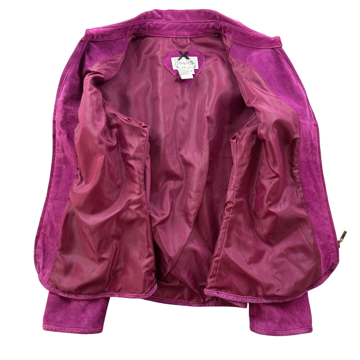 Live a Little Pink Suede Leather Jacket