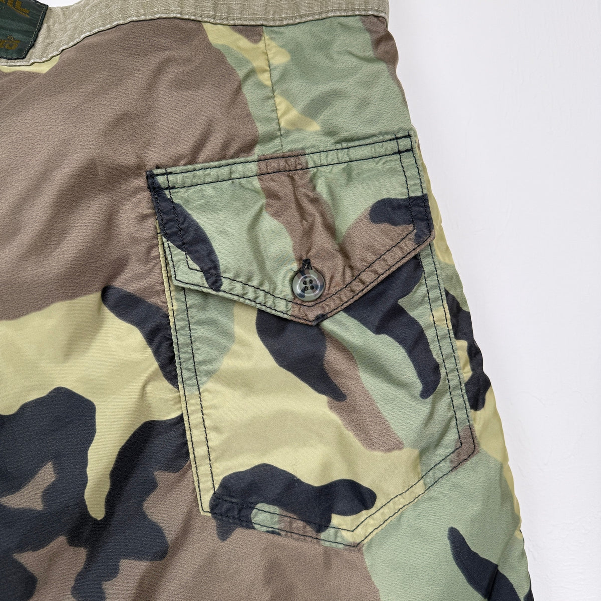 Birdwell Beach Britches Board Shorts Camo 31 Made in USA Surf Swim Pool Summer