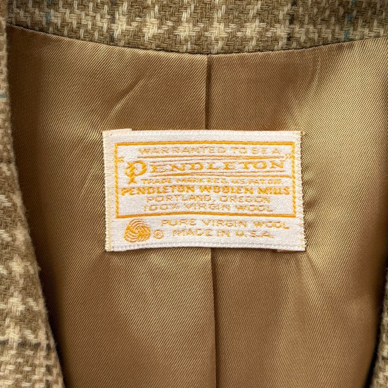 Vintage Pendleton Virgin Wool Plaid Blazer