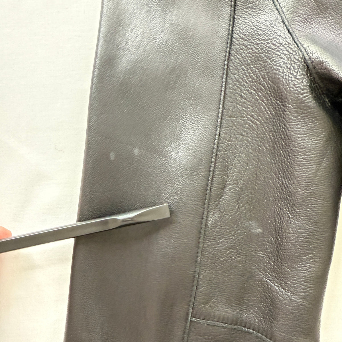 Caslon Black Lambskin Leather Blazer