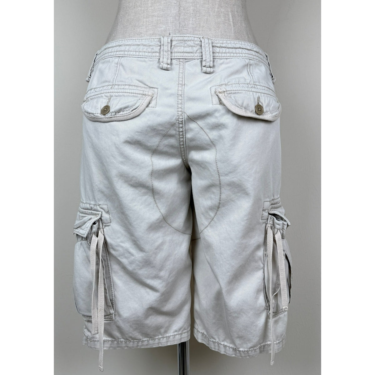 Polo Jeans Ralph Lauren Cargo Long Shorts Cotton Vintage Y2K Low Rise Utility 4