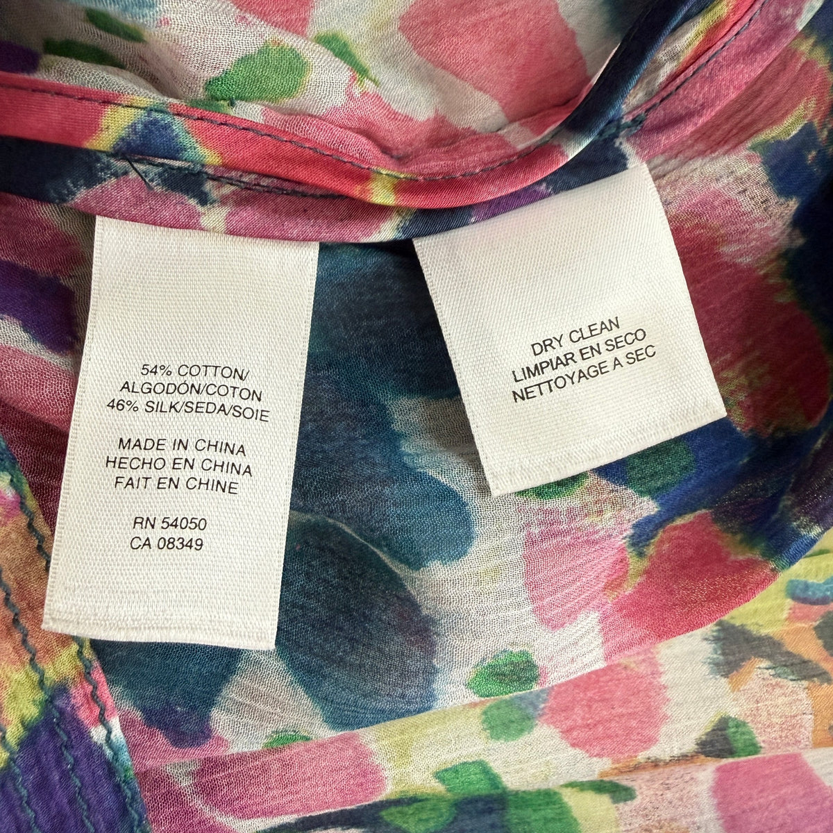 RACHEL Rachel Roy Cotton Silk Floral Belted Shirt Dress