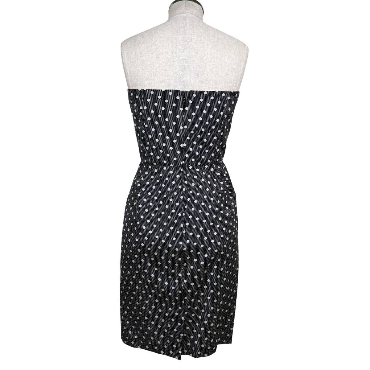 Alice by Temperley Silk Cotton Polka Dot Geo Mini Dress Black White Size 8 NWT