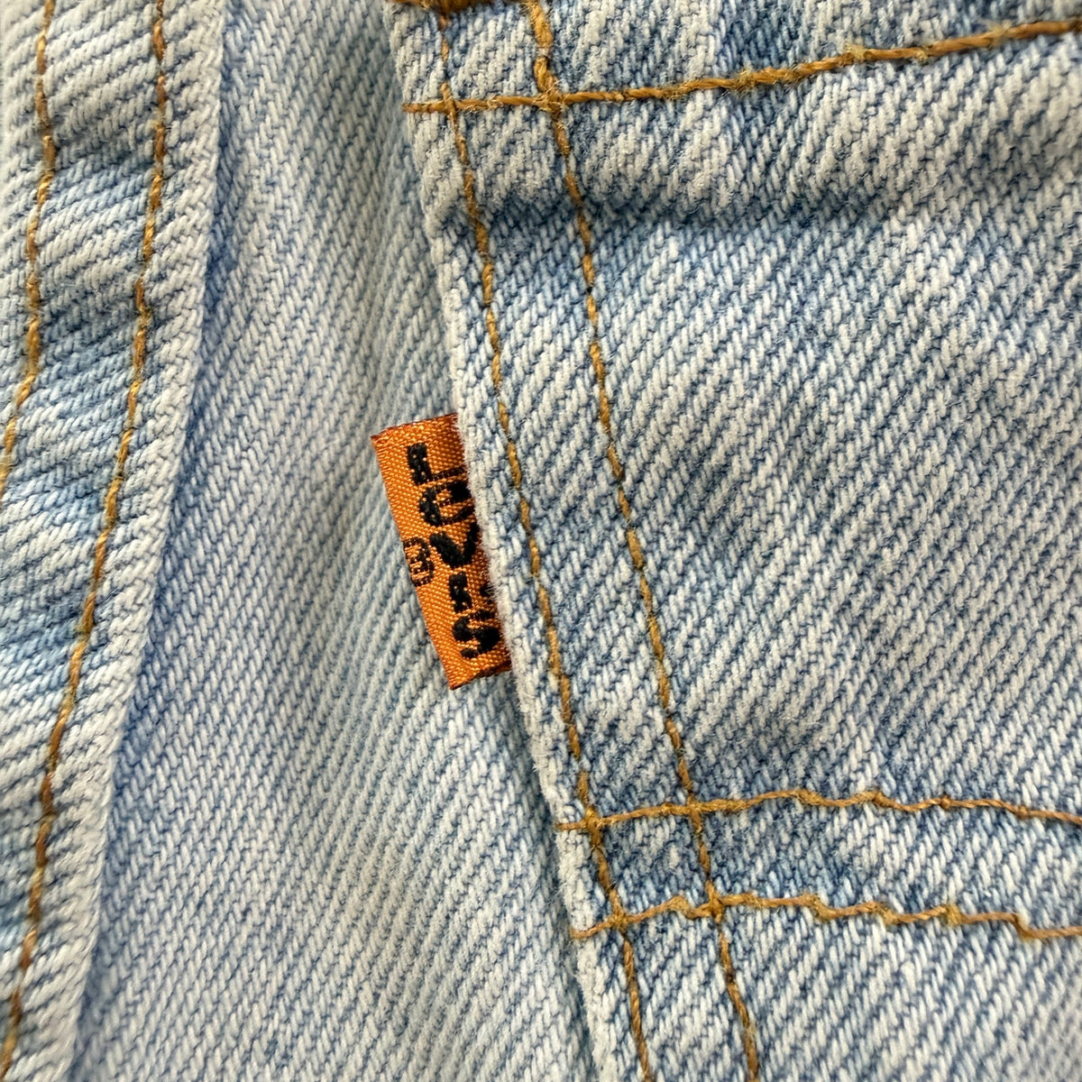 Vintage Levi's 505 Jeans Orange Tab USA Classic Fit W27 L28 90s Light Wash