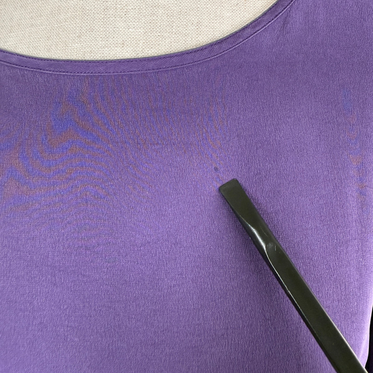 Eileen Fisher Violet Purple Silk Blouse Women’s S/M Minimalist