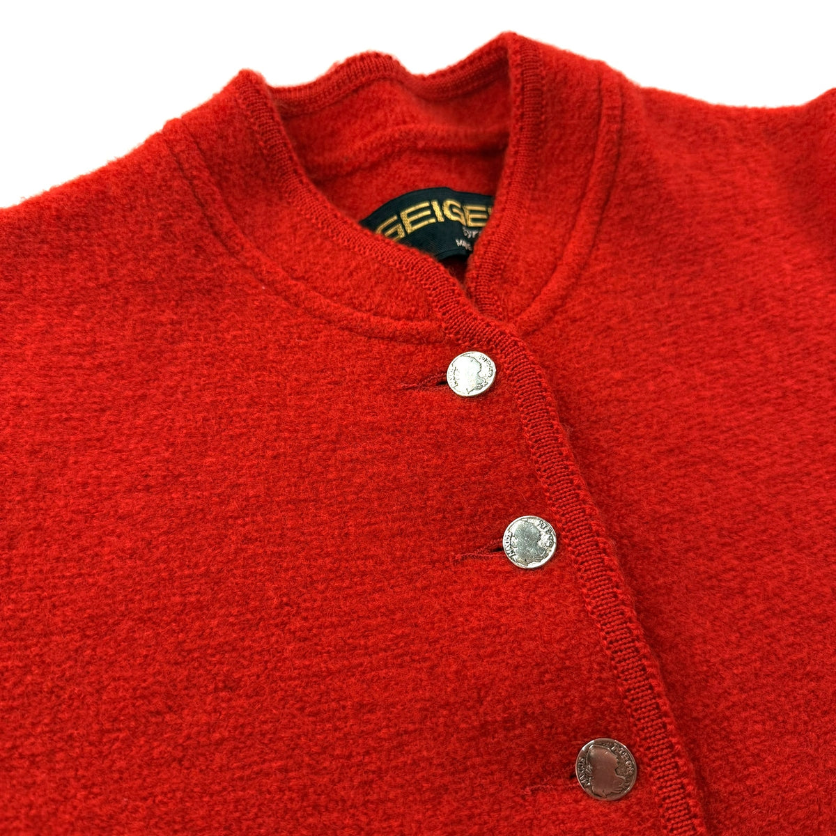 Geiger Austria Red Boiled Wool Jacket