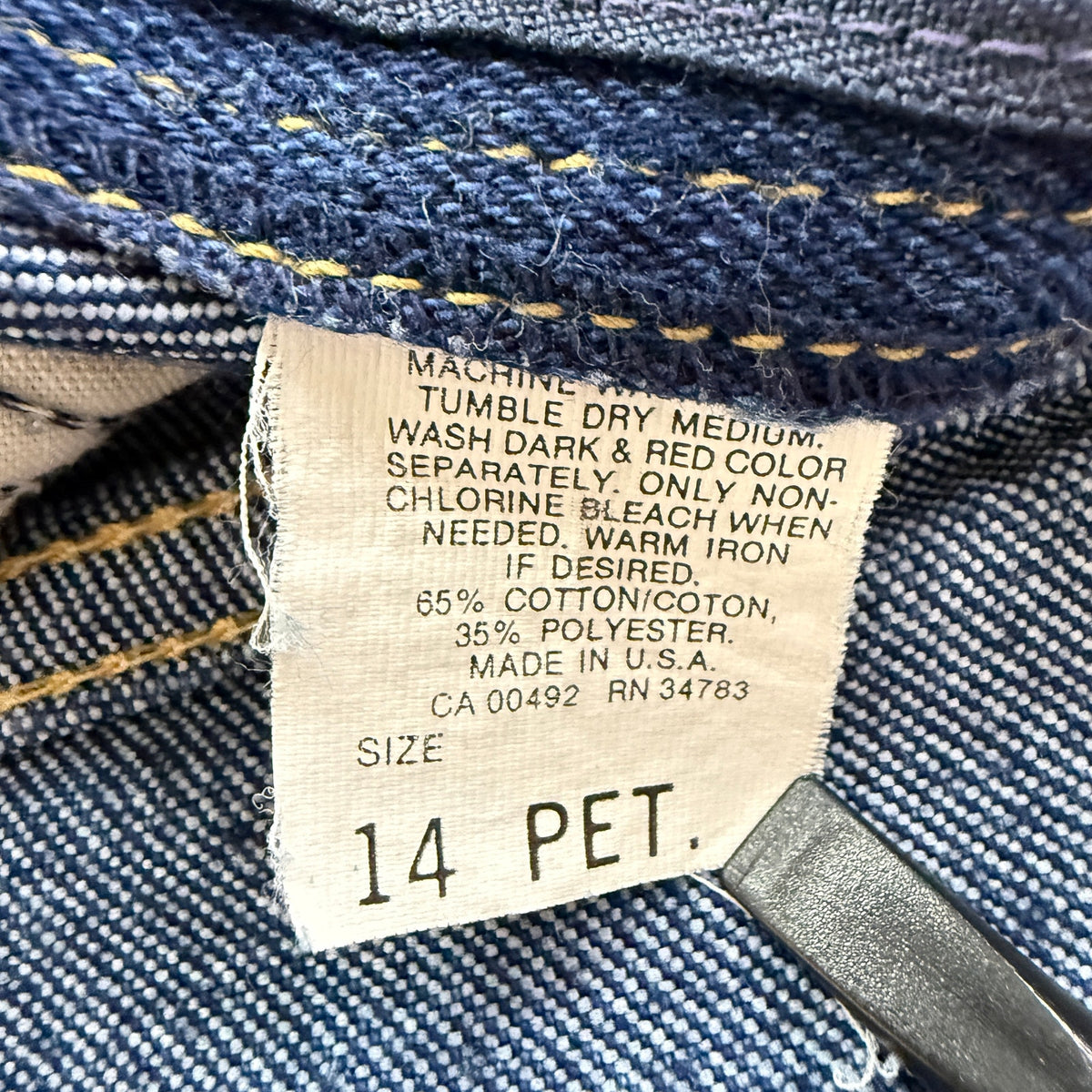 Vintage Lee USA-Made High-Rise Denim Shorts