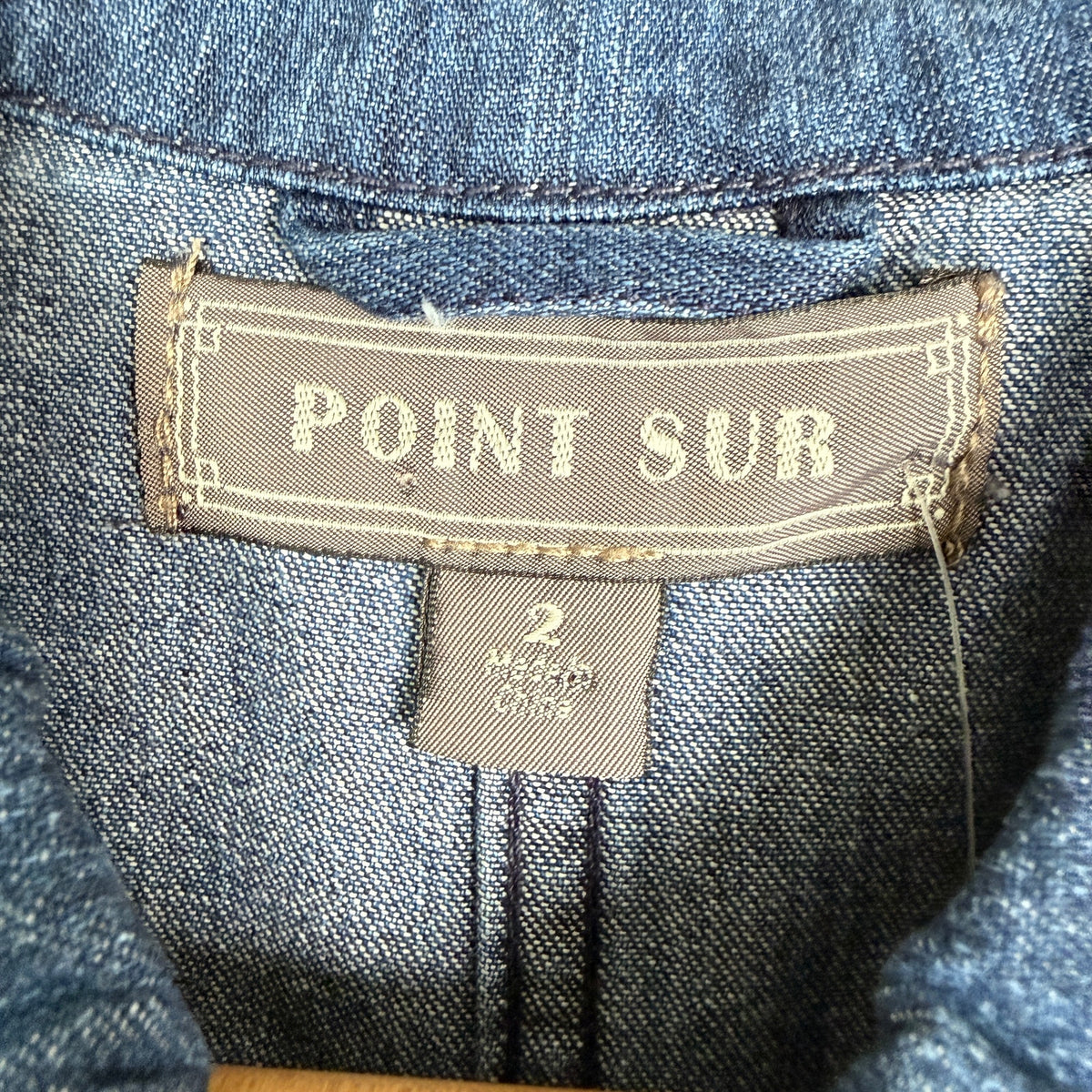 Point Sur by J.Crew Denim Jumpsuit Cotton Belted Size 2 Workwear Utility Casual