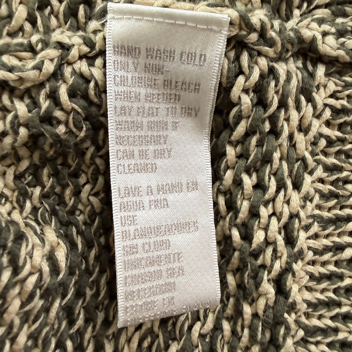 Jones New York Marled Cotton Belted Long Cardigan