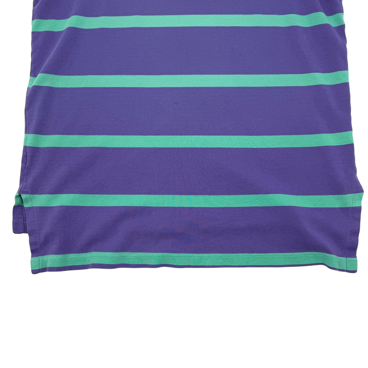 Vintage Polo Ralph Lauren Stripe Polo Shirt Purple Green Made in USA L