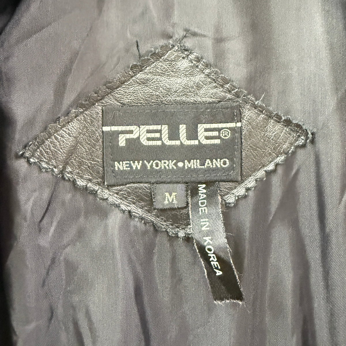 Vintage Pelle Black Genuine Leather Long Coat