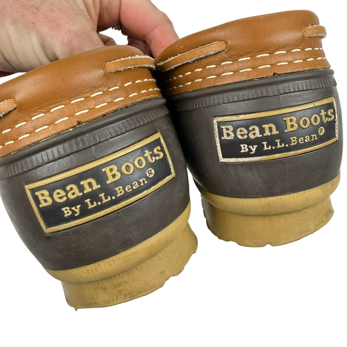 L.L. Bean Duck Bean Boots Made in Maine USA Brown Shoes Womens 7 Winter