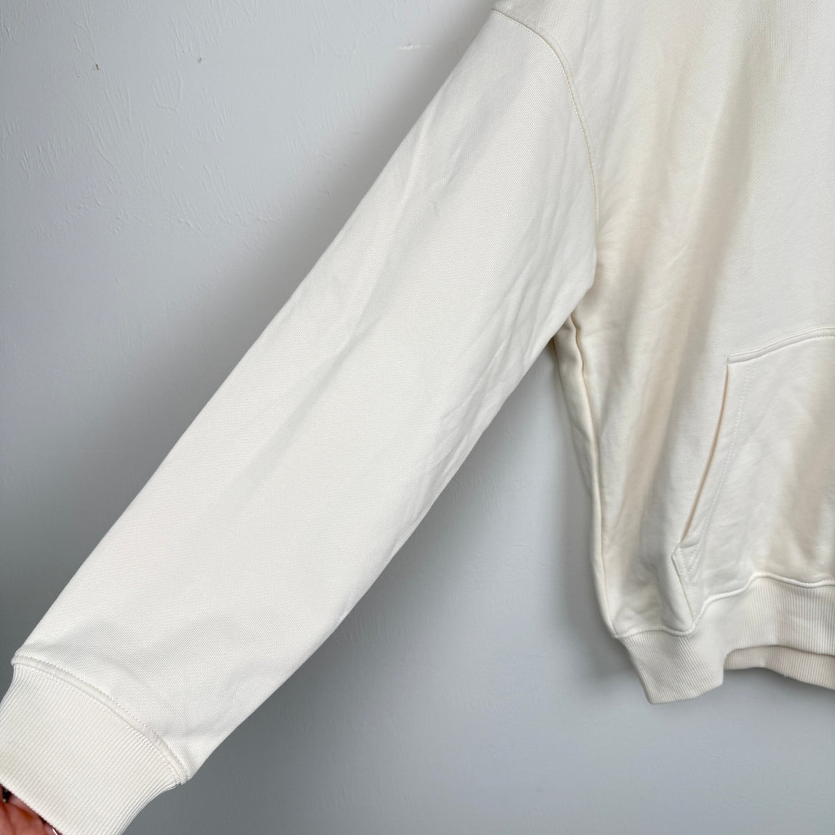 Nude Project Juicy Heart Cherry Hoodie Ivory Cozy Oversized Size M Streetwear