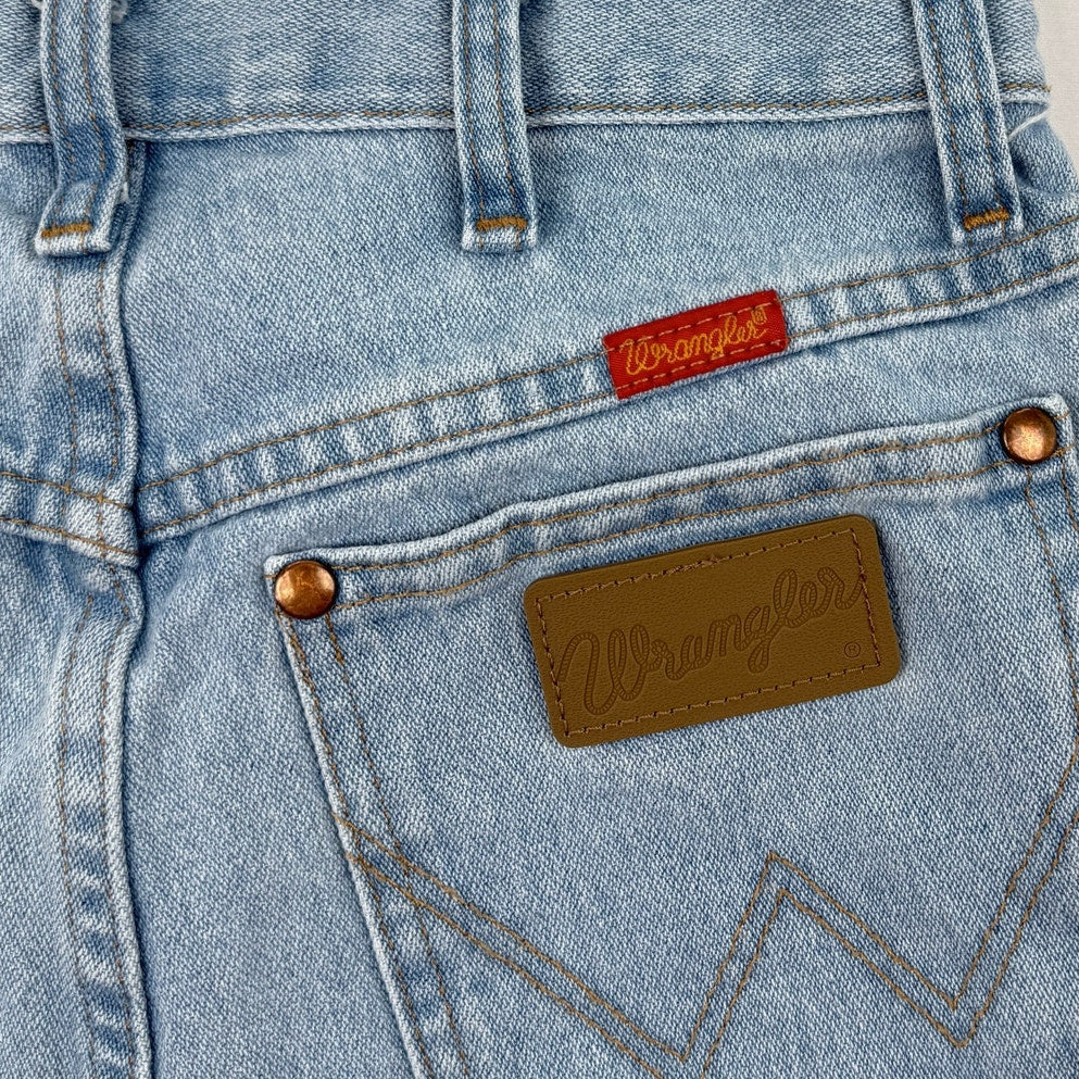 Wrangler Cowboy Cut Jeans Womens 3x32 High Rise Western Light Wash Denim