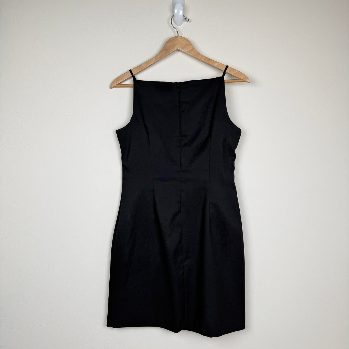Vintage CDC Petites Black Embroidered Sheath Dress