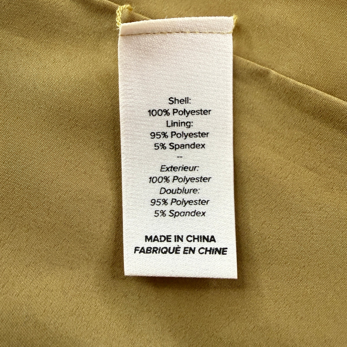 Cinq à Sept Gold Satin Ruched Sleeve Blazer