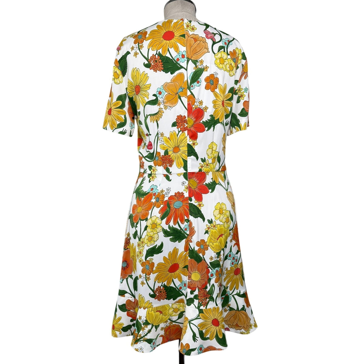 Stella McCartney Floral Mini Dress Sustainable Viscose Sz 44 NWT Spring Summer