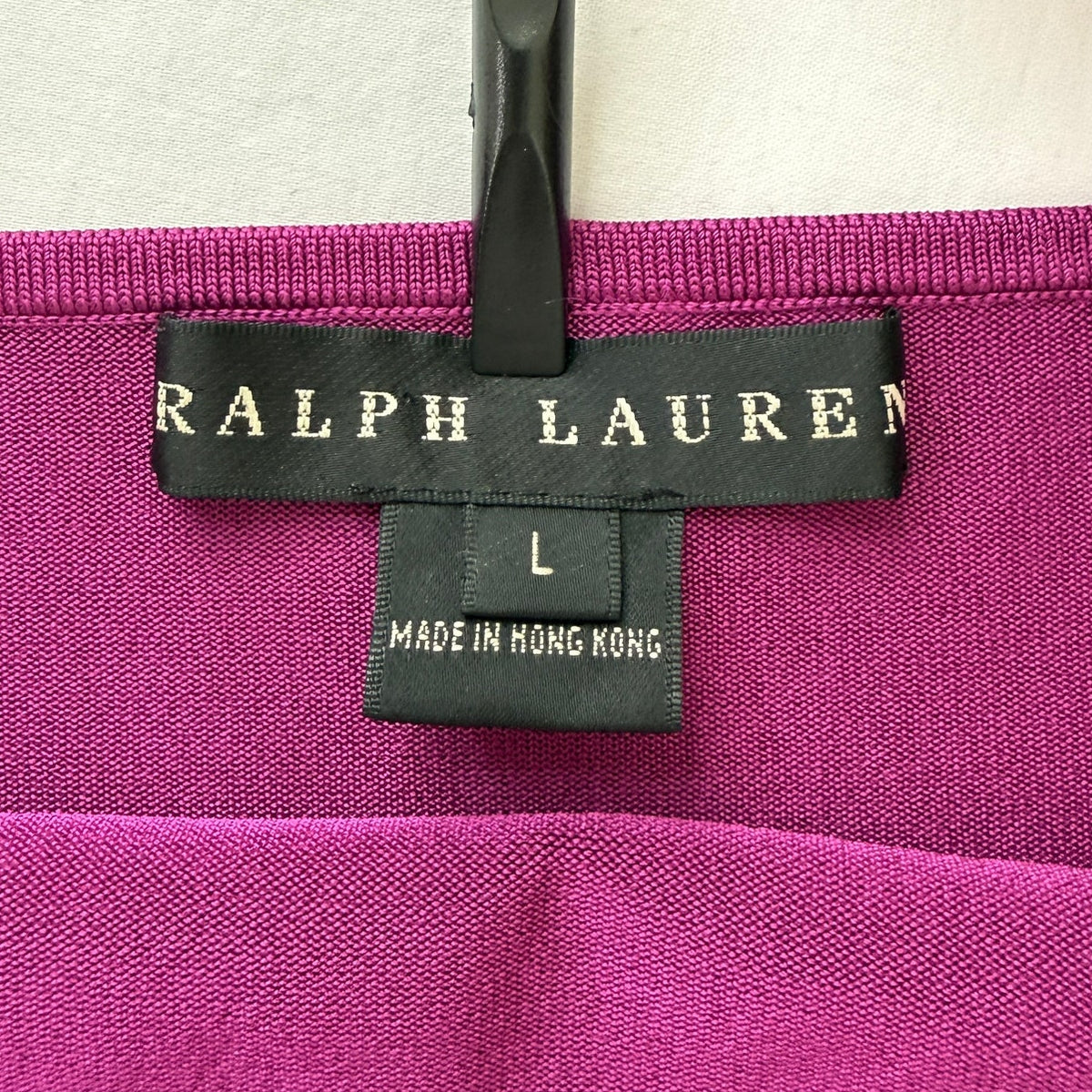 Ralph Lauren Glam Halter Top Metal Disc Embellished Vintage Y2K Fuchsia Size L