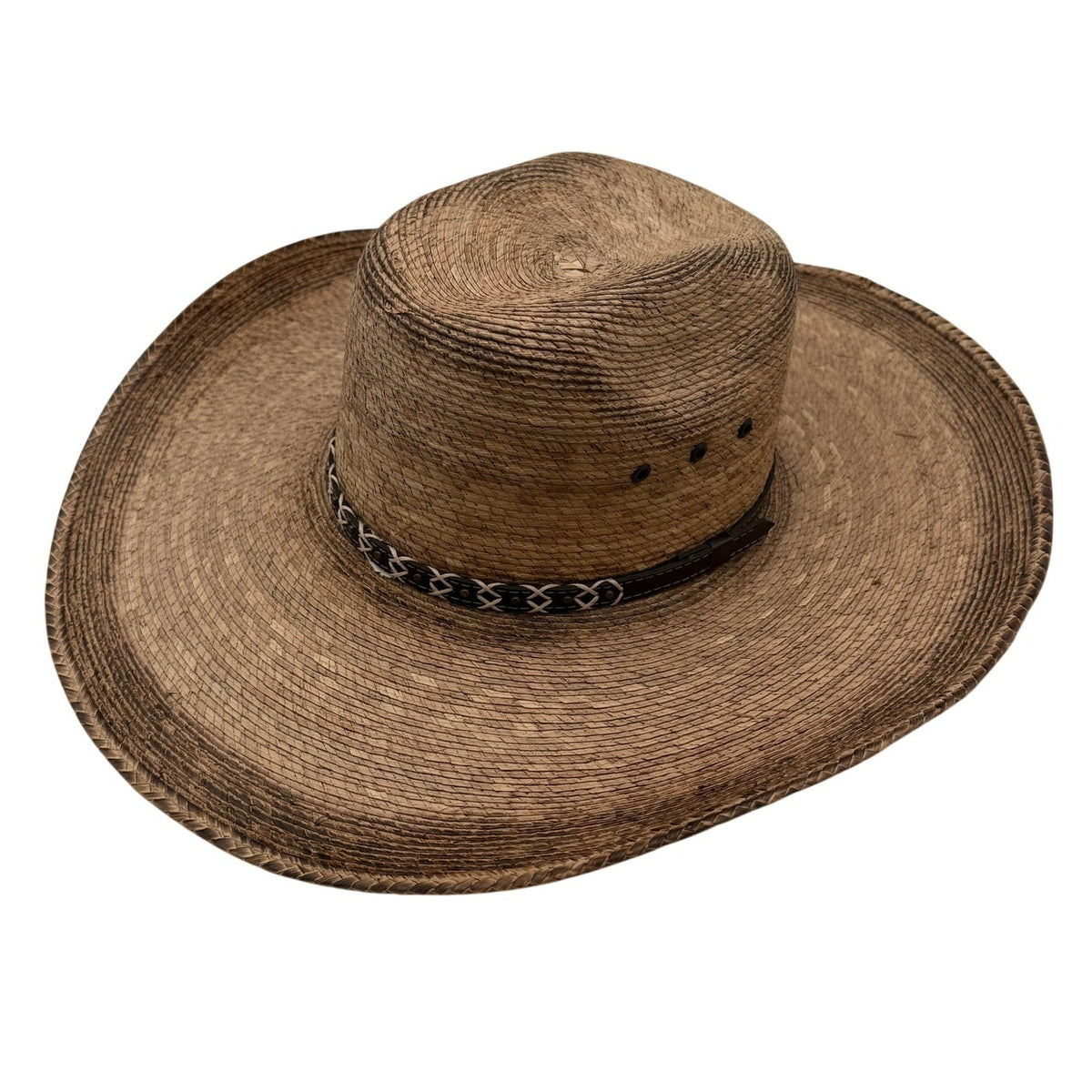 Cody James 20X Straw Cowboy Hat Brown Leather Band Western Rodeo