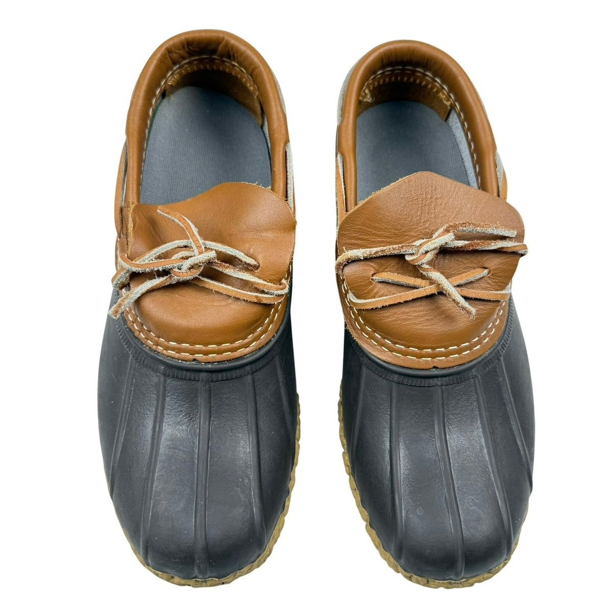 L.L. Bean Duck Bean Boots Made in Maine USA Brown Shoes Womens 7 Winter