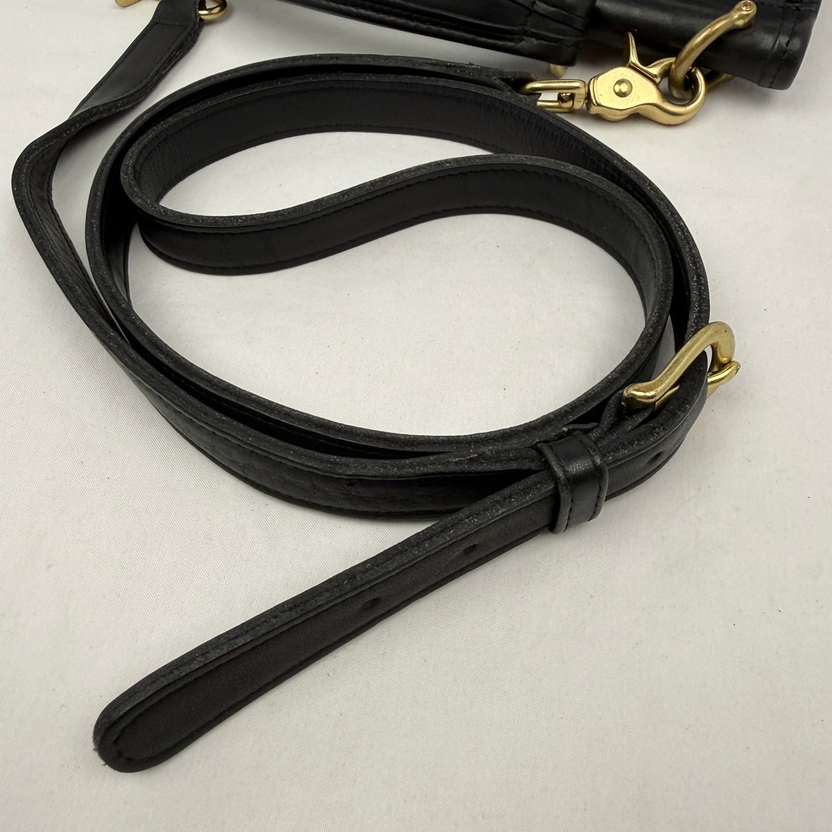 Vtg Coach Willis Satchel  Bag 9927 Black Leather Crossbody 90s Preppy Minimal