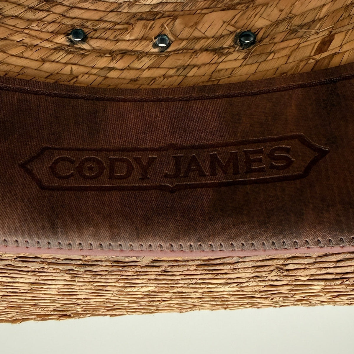 Cody James 20X Straw Cowboy Hat Brown Leather Band Western Rodeo