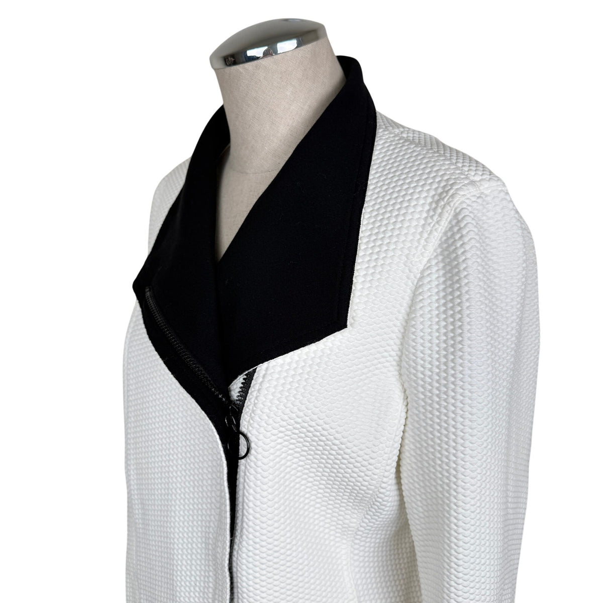 Akris Punto Textured Asymmetrical Moto Jacket