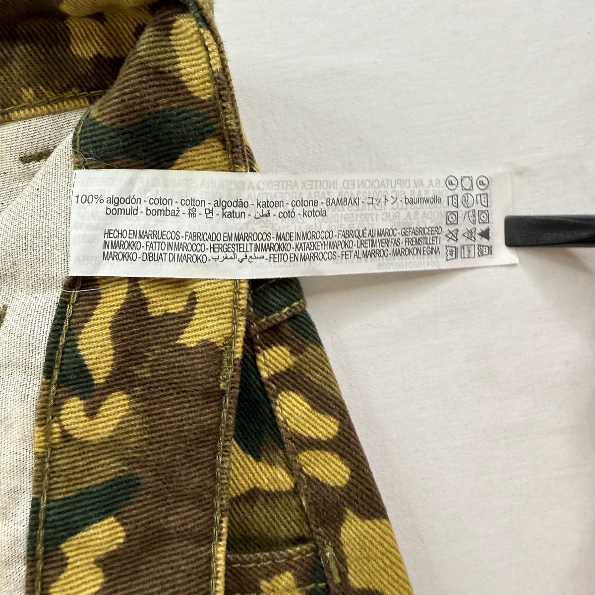 Zara Camouflage Cotton Cargo Pants