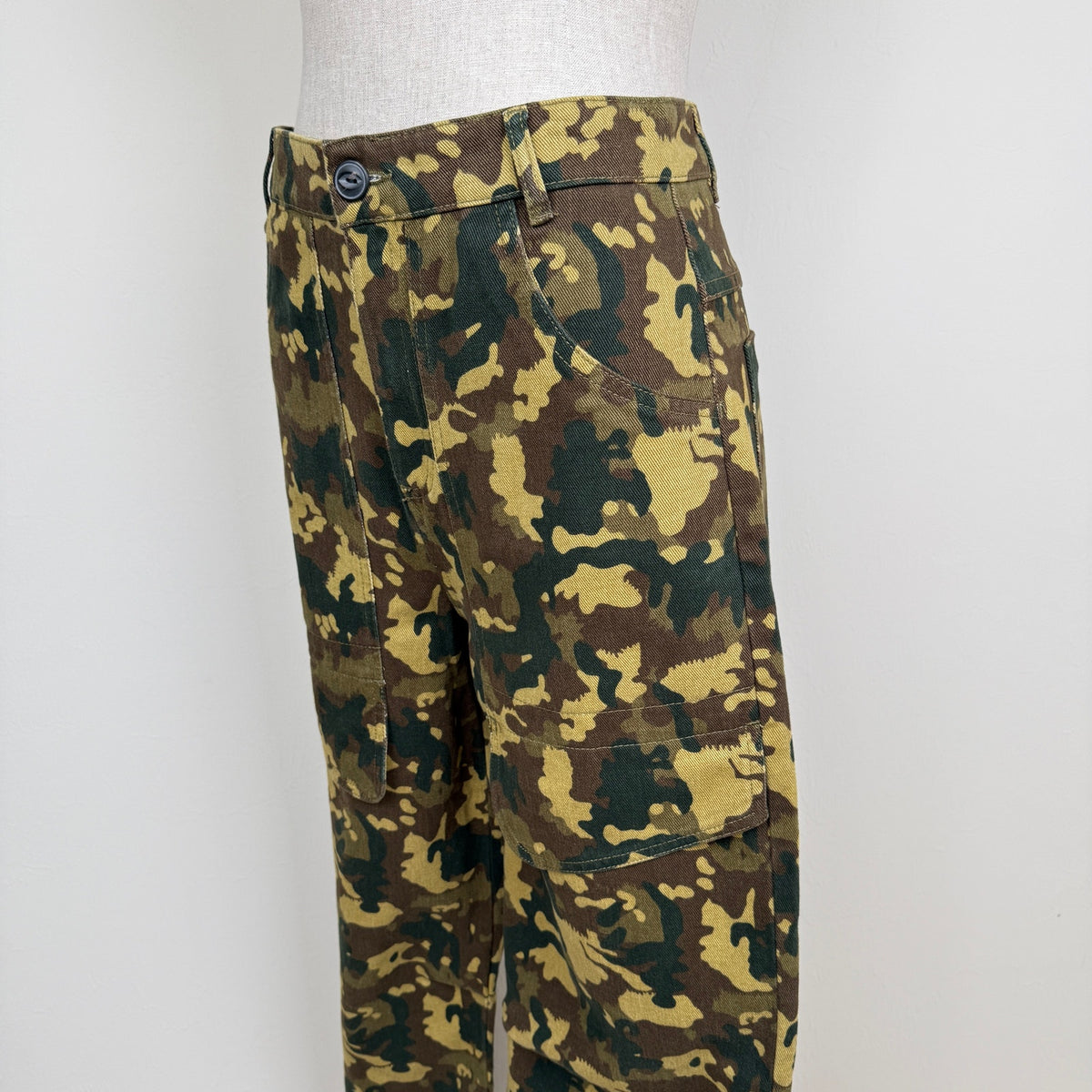 Zara Camouflage Cotton Cargo Pants
