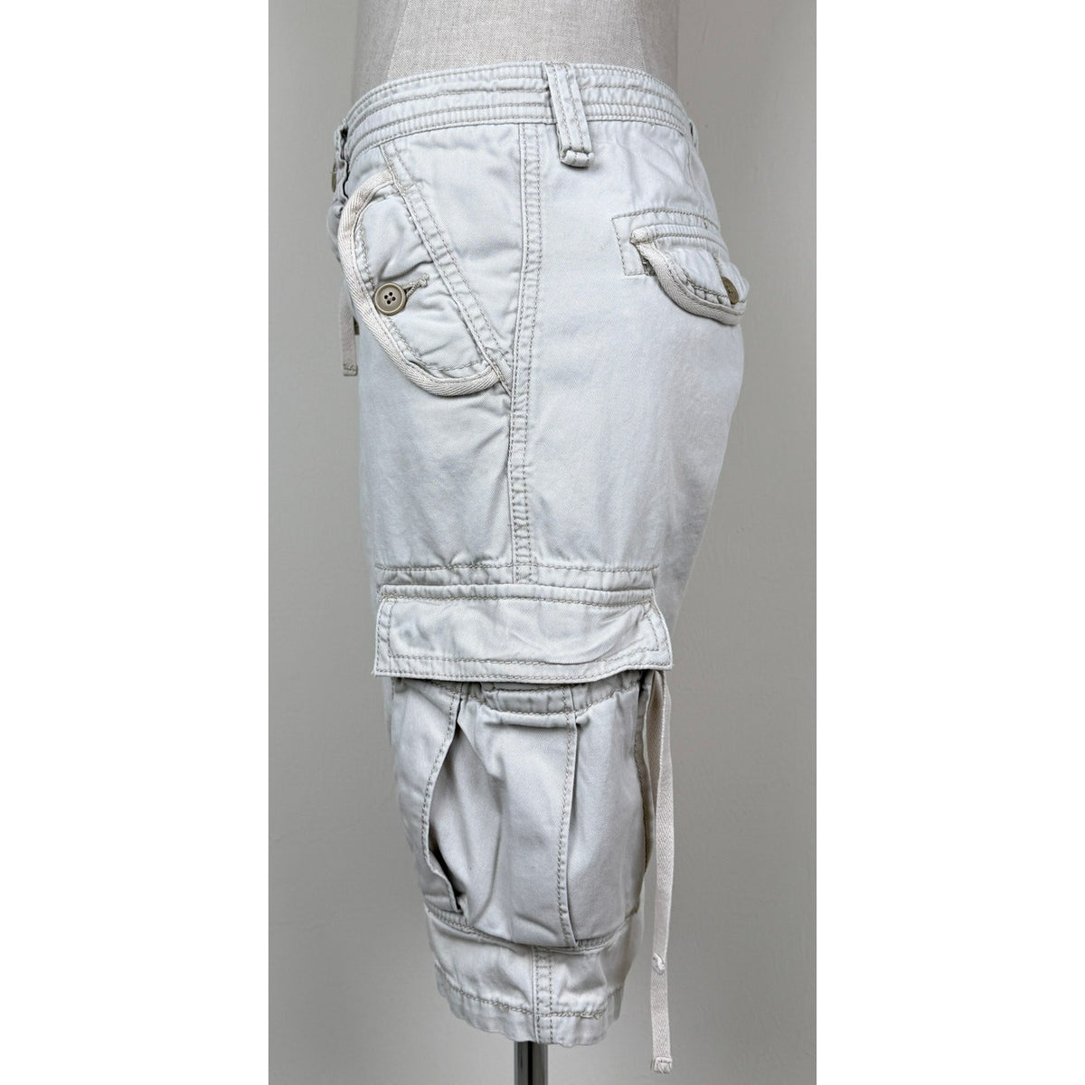 Polo Jeans Ralph Lauren Cargo Long Shorts Cotton Vintage Y2K Low Rise Utility 4