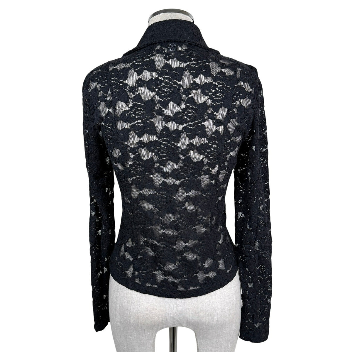 INC International Concepts Black Lace Fitted Blazer