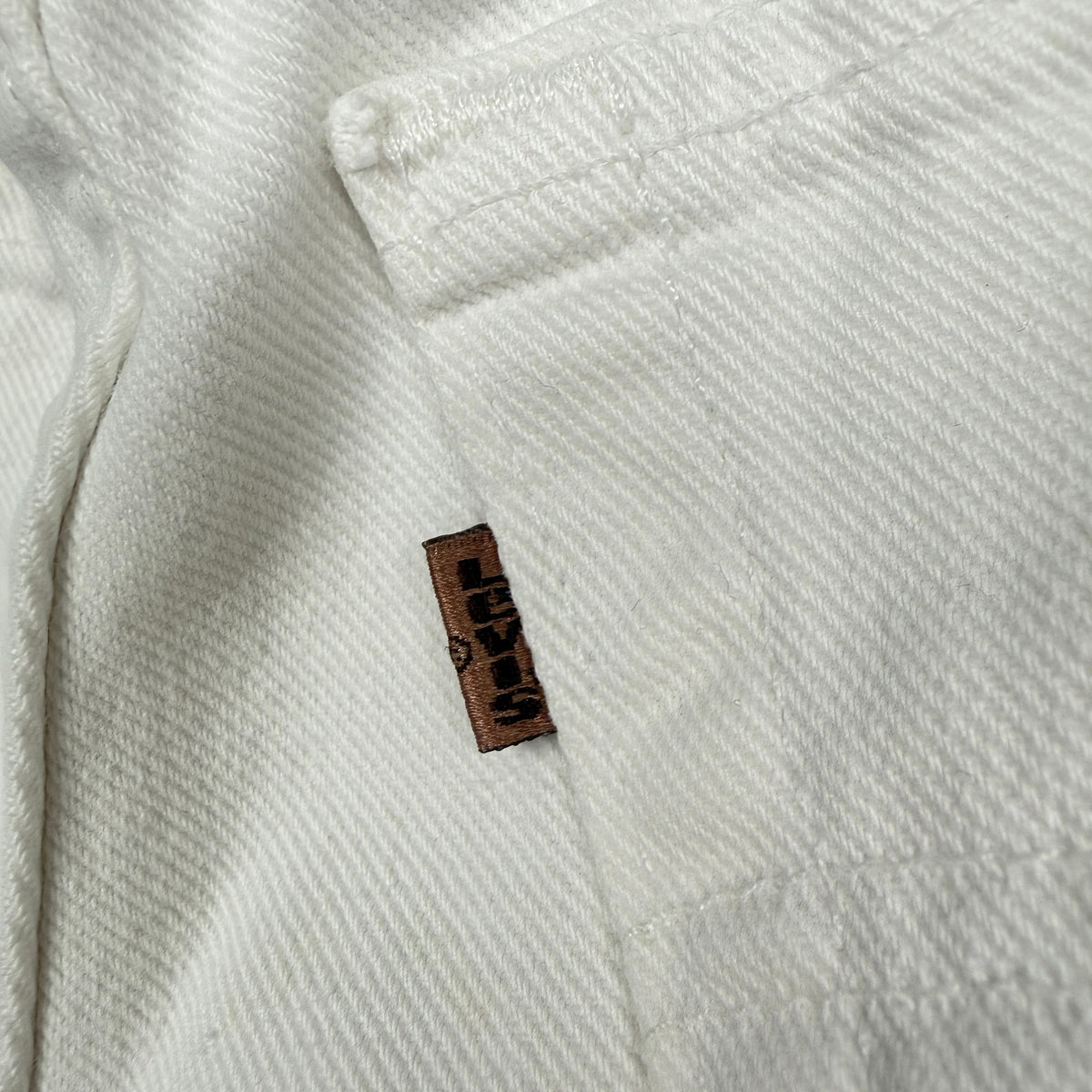 Vtg Levi's Levi Straus Signature Loose Fit 545 Jeans White Denim 31x34 USA Made