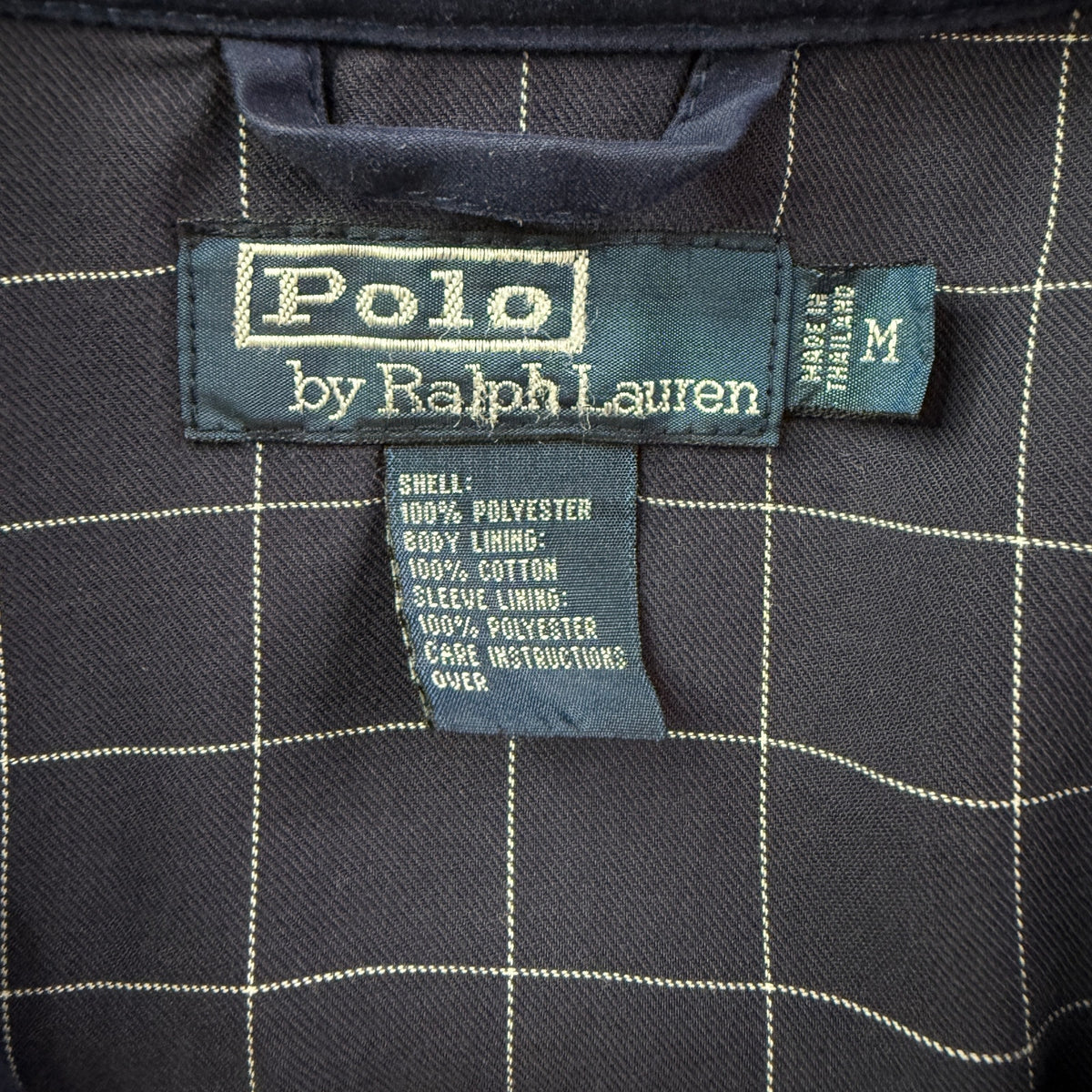 Polo Ralph Lauren Navy Plaid-Lined Harrington Jacket