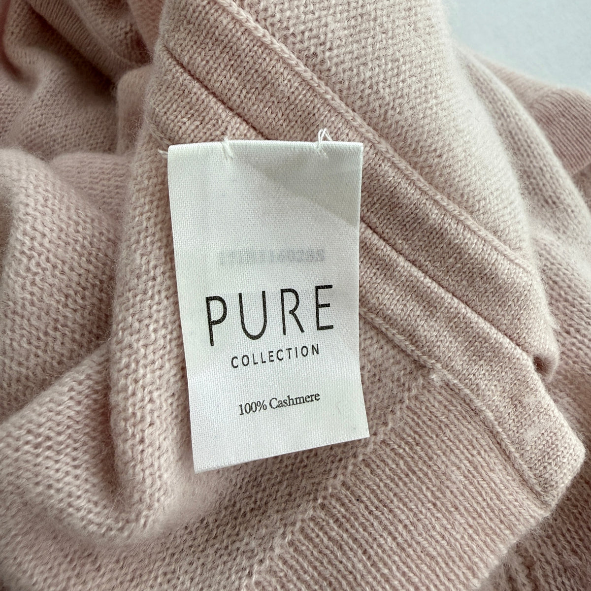 Pure Collection 100% Cashmere Cardigan Soft Pink Cozy Luxury Minimal