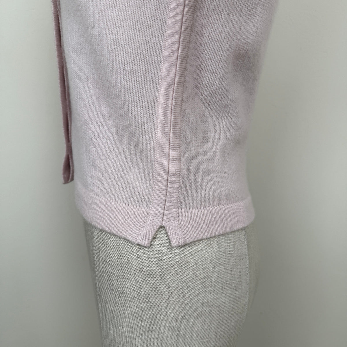 Pure Collection 100% Cashmere Cardigan Soft Pink Cozy Luxury Minimal