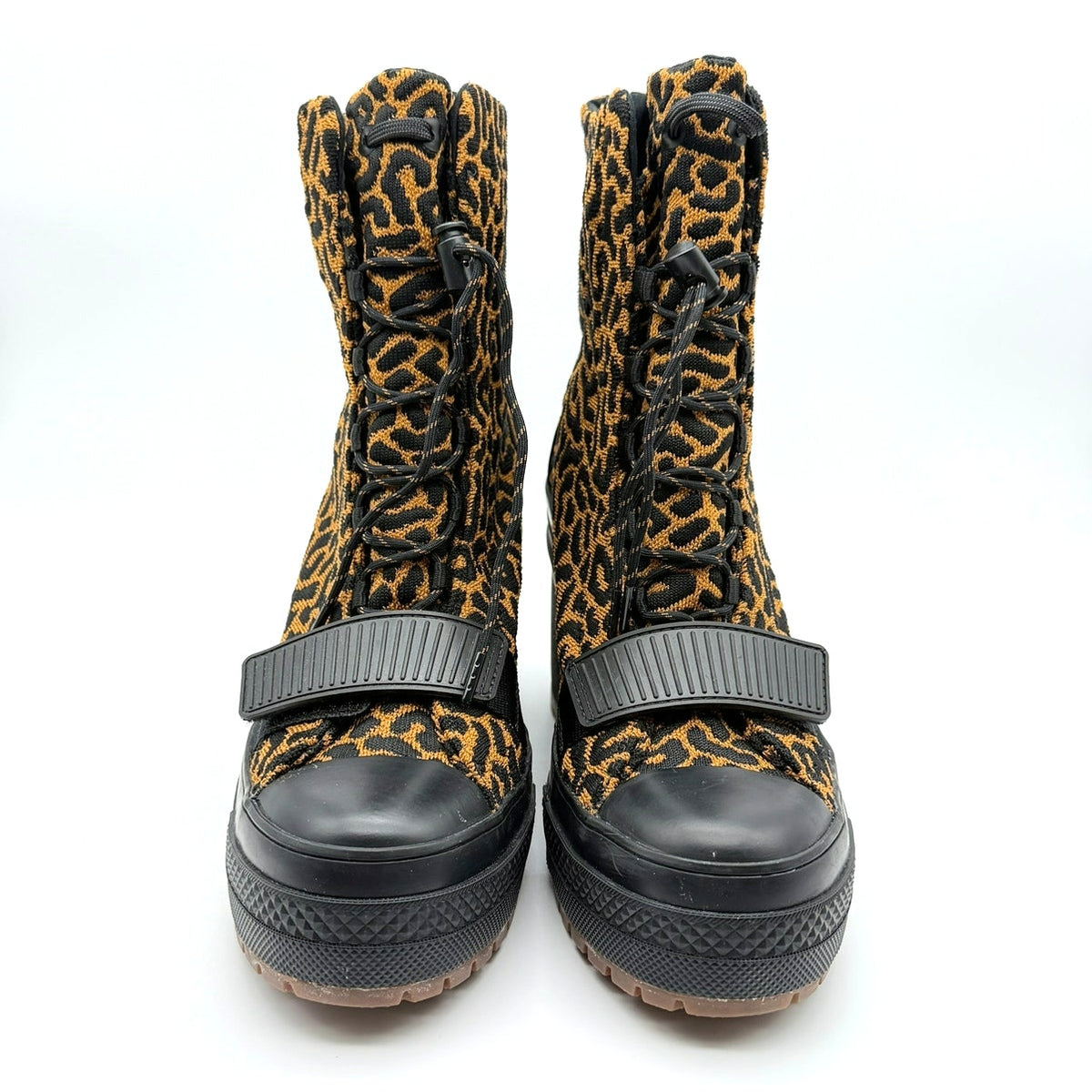 Converse Chuck Taylor Leopard Platform Heeled Boots Women’s 8.5 Y2K