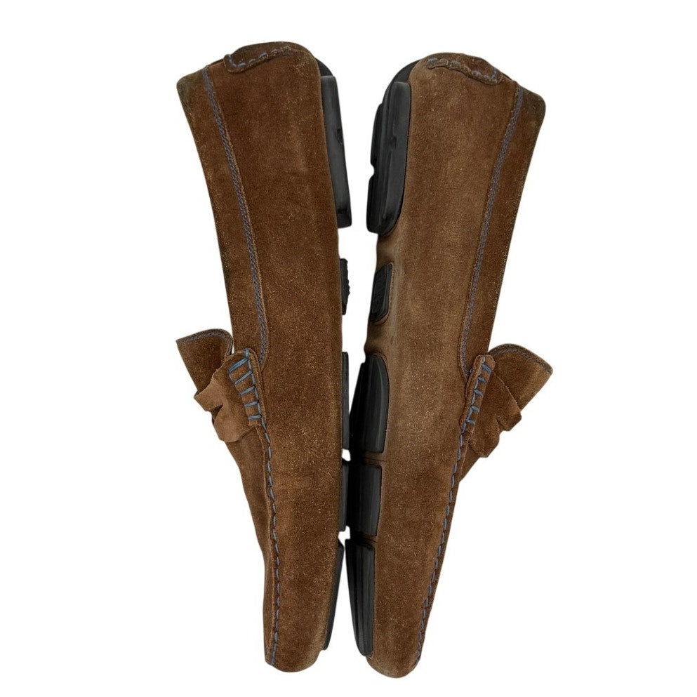 To Boot New York Adam Derrick Suede Penny Driving Loafers Brown 13 Made in Italy