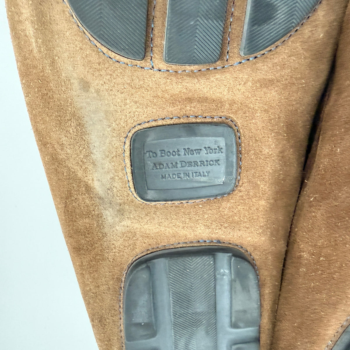 To Boot New York Adam Derrick Suede Penny Driving Loafers Brown 13 Made in Italy