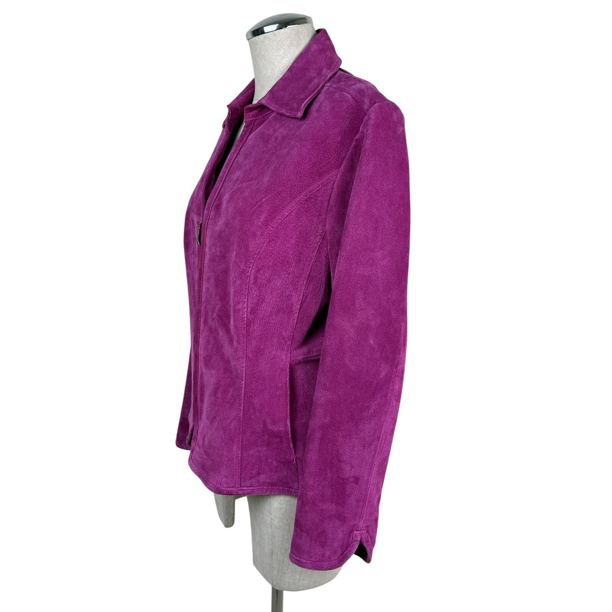 Live a Little Pink Suede Leather Jacket