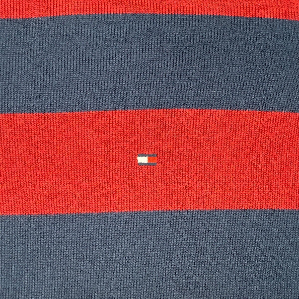 Tommy Hilfiger Striped Cotton Sweater Crewneck Preppy Coastal Nautical Men's M