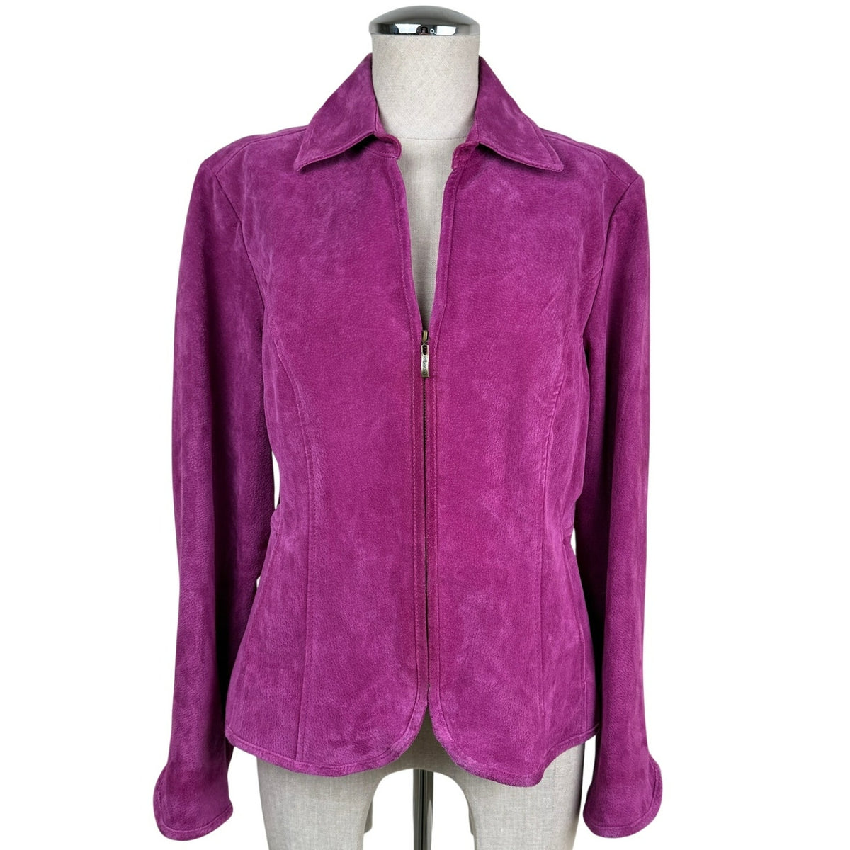 Live a Little Pink Suede Leather Jacket