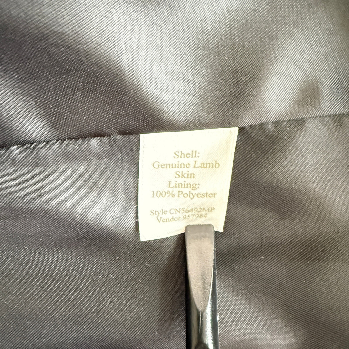 Caslon Black Lambskin Leather Blazer