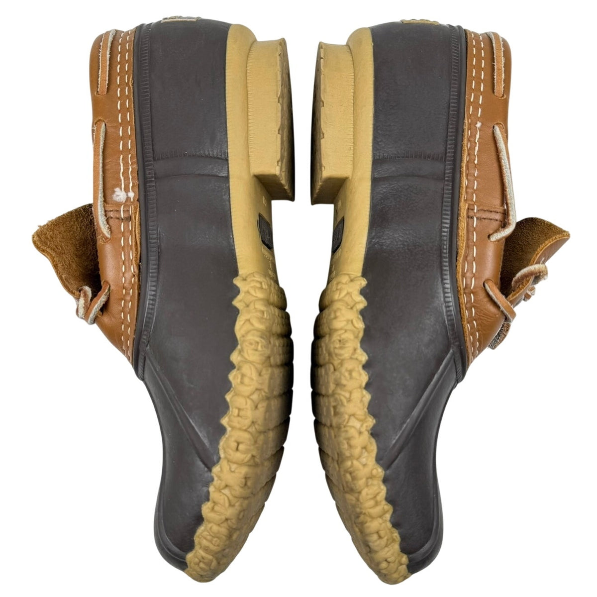 L.L. Bean Duck Bean Boots Made in Maine USA Brown Shoes Womens 7 Winter