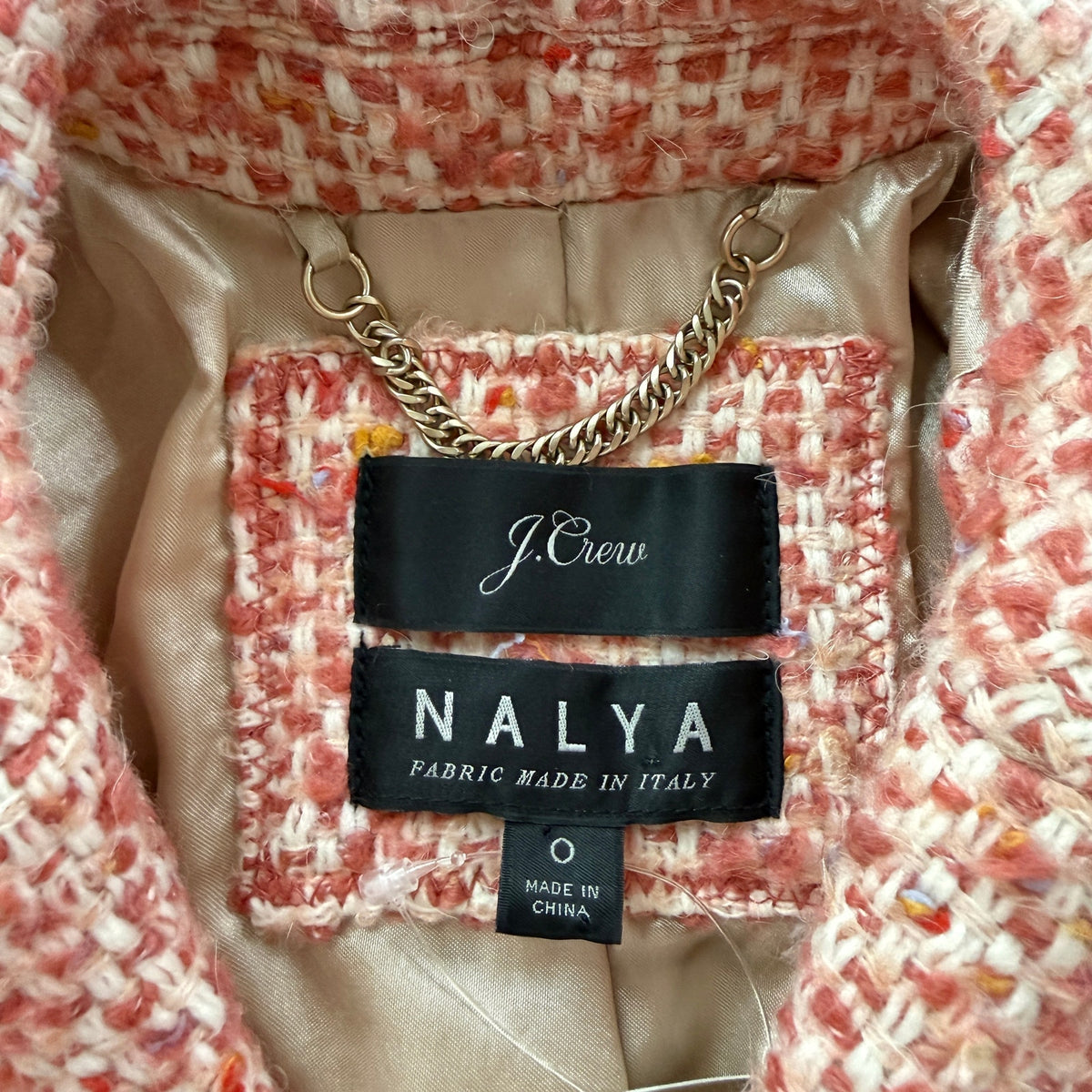 J.Crew Daphne Italian Nalya Tweed Coat