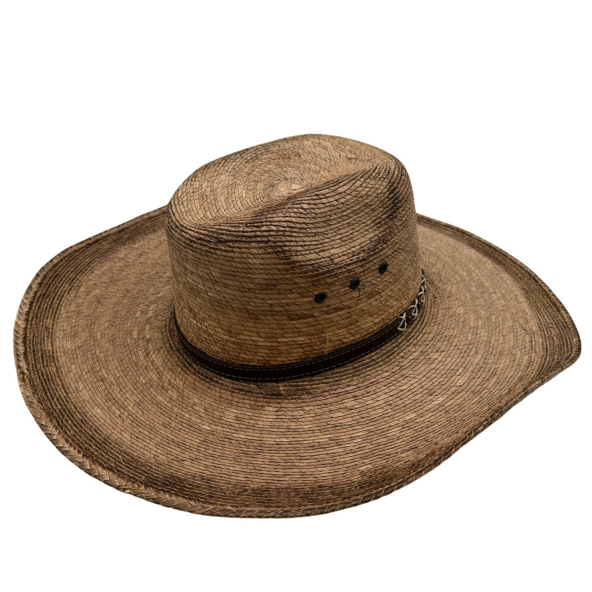 Cody James 20X Straw Cowboy Hat Brown Leather Band Western Rodeo